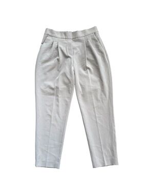 Babaton Aritzia Dress Pants Size 4  Light Gray, Elastic Waist Tapered Workwear